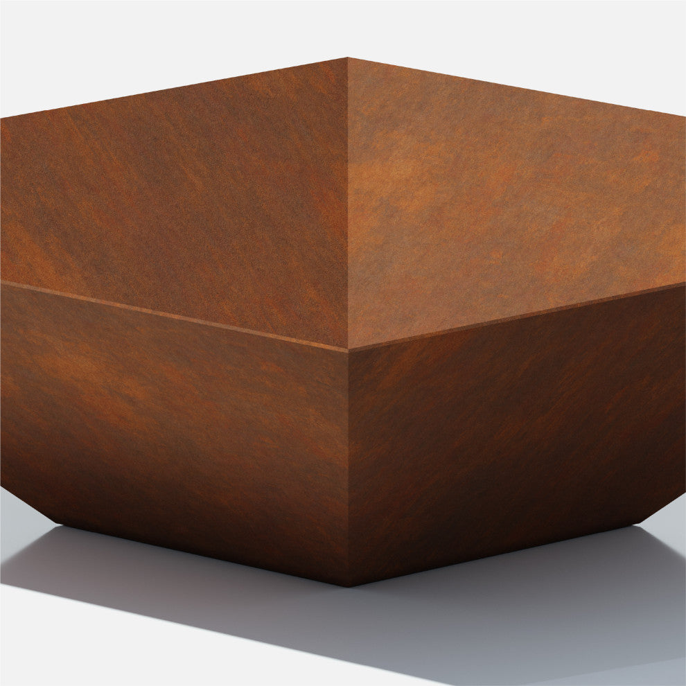 Metallic Series 32" Square Bowl Planter