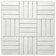 Bianco Dolomiti Honed 1x4 Stacked Brick Marble Mosaic