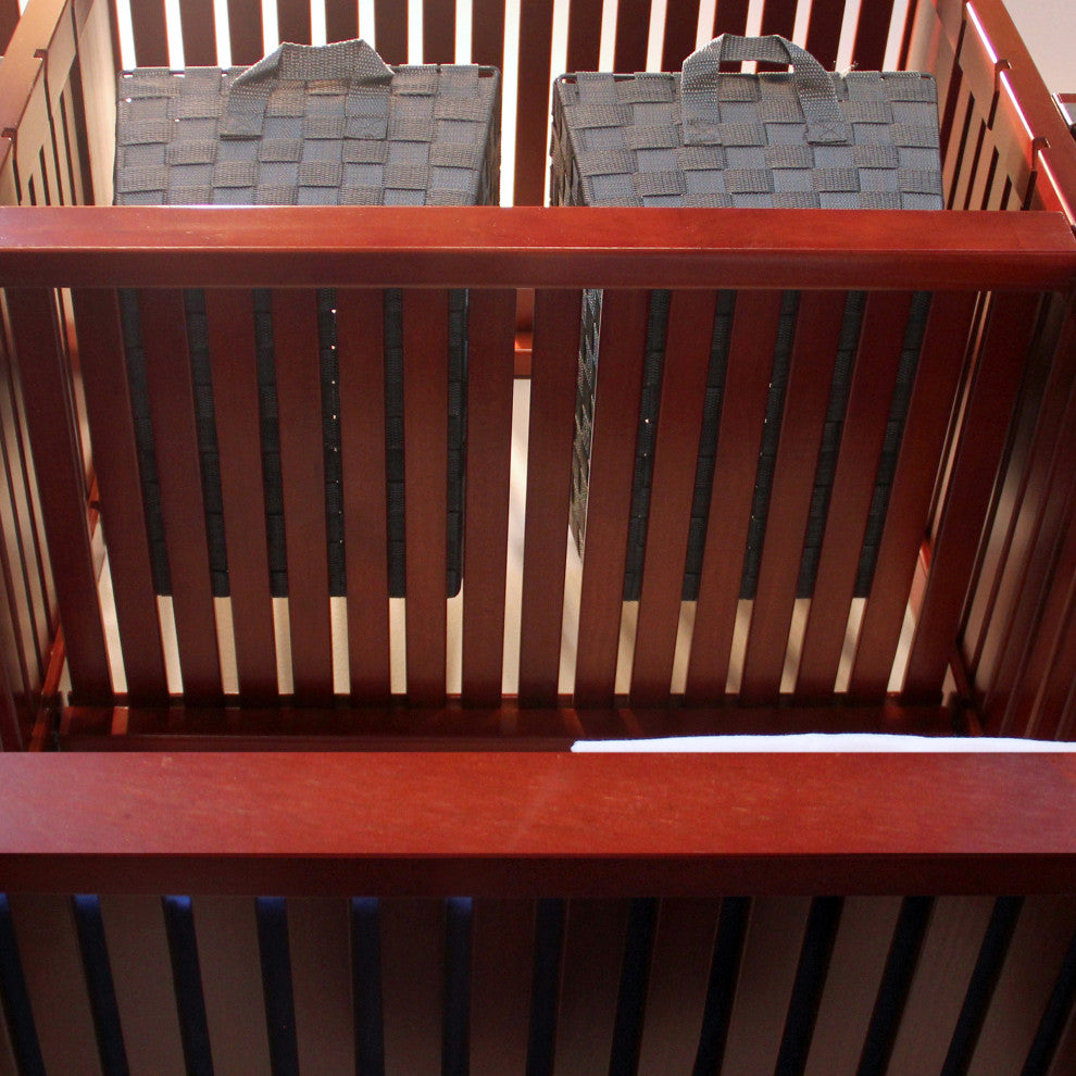 Solid Wood Walk-In Closet Organizer with hanging, Red Mahogany