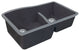 Transolid Aversa SilQ Granite 32-in. Undermount Kitchen Sink within Grey