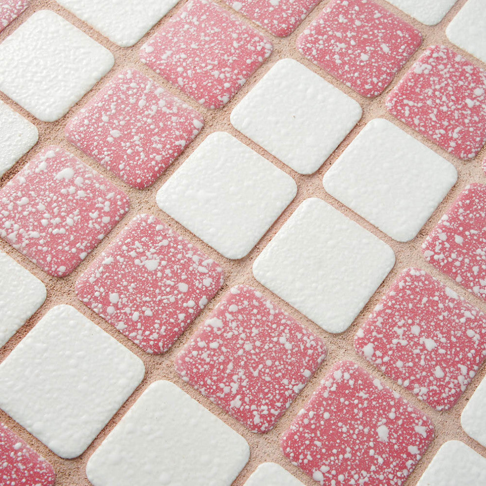 Crystalline Market Square Flamingo Porcelain Floor and Wall Tile