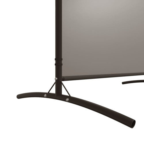 vidaXL Room Divider Folding Privacy Screen 2 Panel Room Divider Black Fabric, Anthracite, 204.7" X 70.9"/ 1 Piece