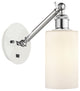 Innovations 317-1W-WPC-G801-LED 1-Light Sconce, White and Polished Chrome