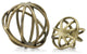 HomeRoots 6" x 6" x 5" Bronze Gold Small Sphere