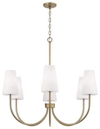 Capital Lighting 455261-550 Averitt 6 Light 37"W Chandelier - Matte Black