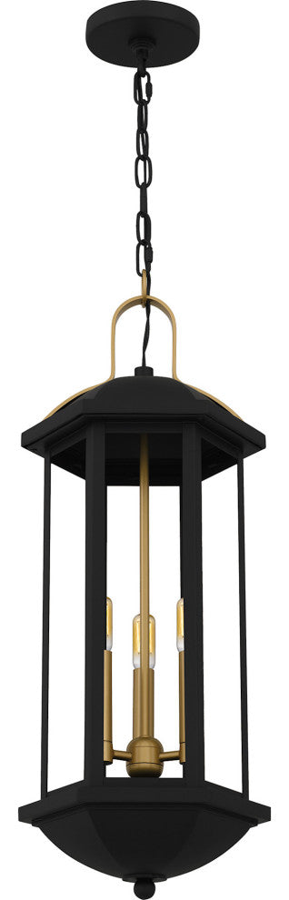 Quoizel CFD1910 Crestfield 3 Light 10"W Outdoor Mini Pendant - Matte Black