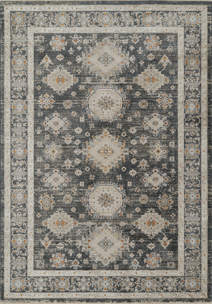 Momeni Cambridge Viscose Slate Area Rug 3'11" X 5'5"