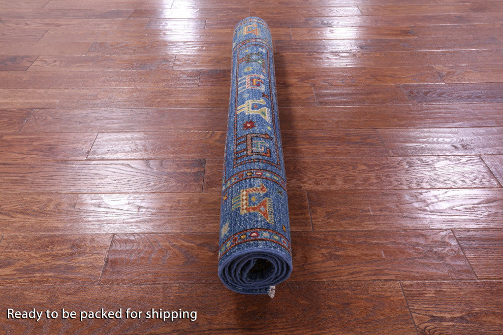 3' 6" X 4' 11" Persian Gabbeh Tribal Handmade Rug Q10823