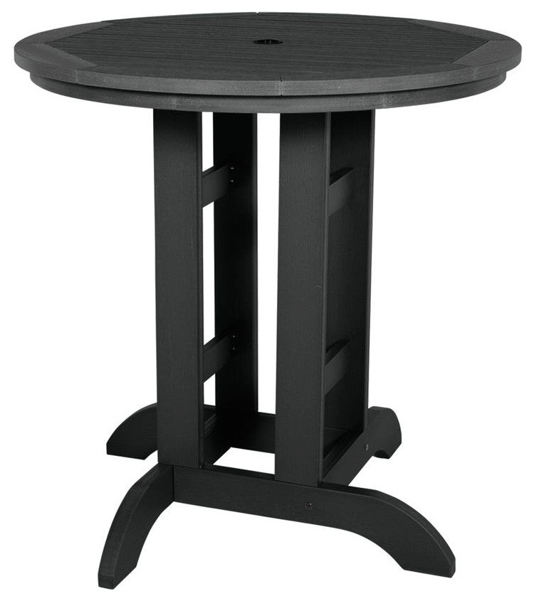 Lehigh 3-Piece Round Dining Set, Black