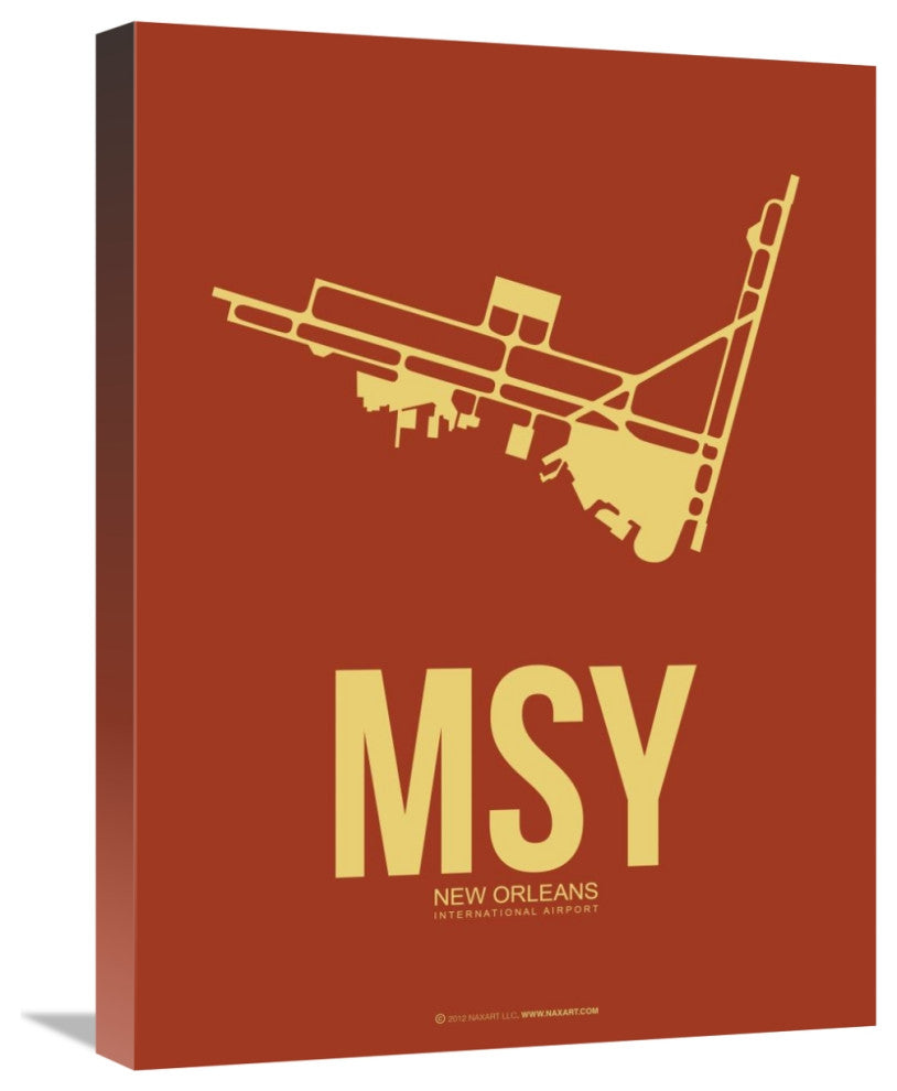 "MSY New Orleans Poster 1" Fine Art Print