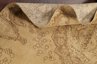 Consigned, Faded Persian Traditional Handmade Vintage-Style Area Rug, Brown, 6x8