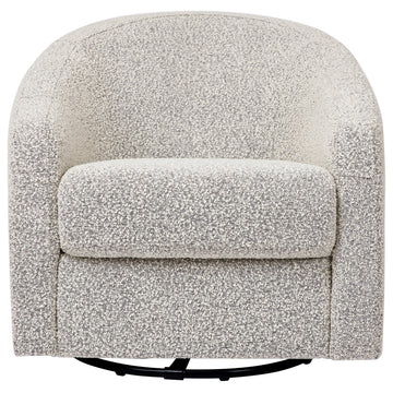 Madison Swivel Glider, Black White Boucle