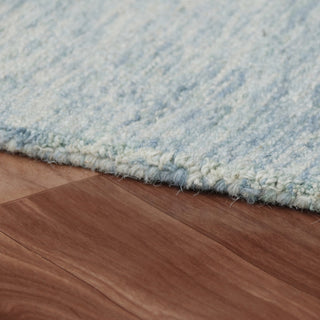 Estelle Modern Blue Abstract Hand-Tufted Wool Area Rug, 7'9" X 9'9"