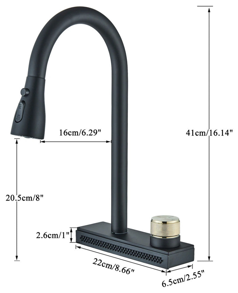 Rainfall Pull Out Spout Kitchen Faucet