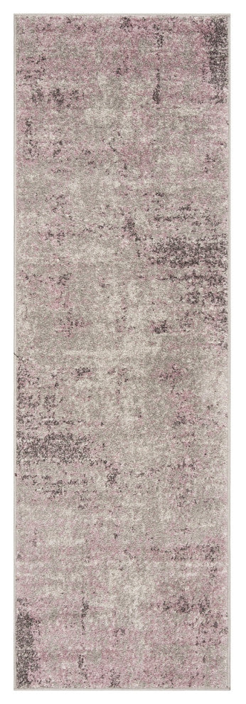 Safavieh Adirondack Adr130M Geometric Rug, Light Gray/Purple, 2'6"x4'0"