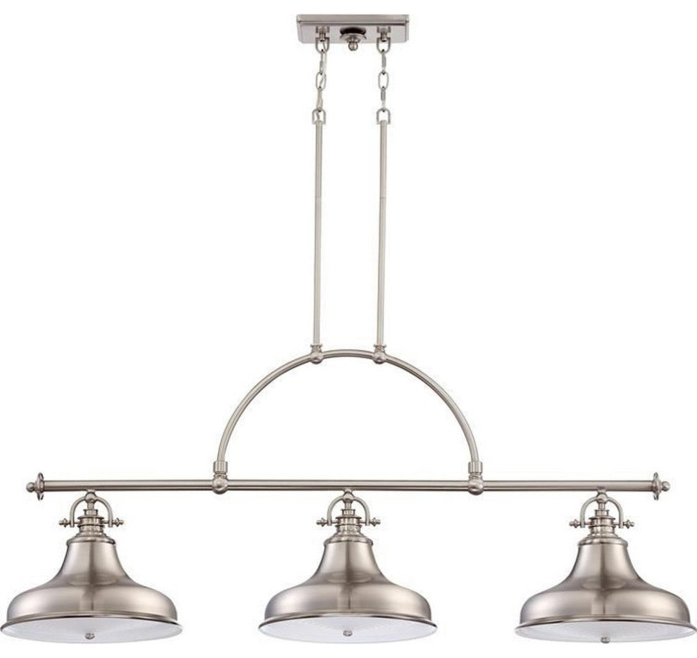 Quoizel Lighting - Emery - 3 Light Island-Brushed Nickel Finish - Emery - 3