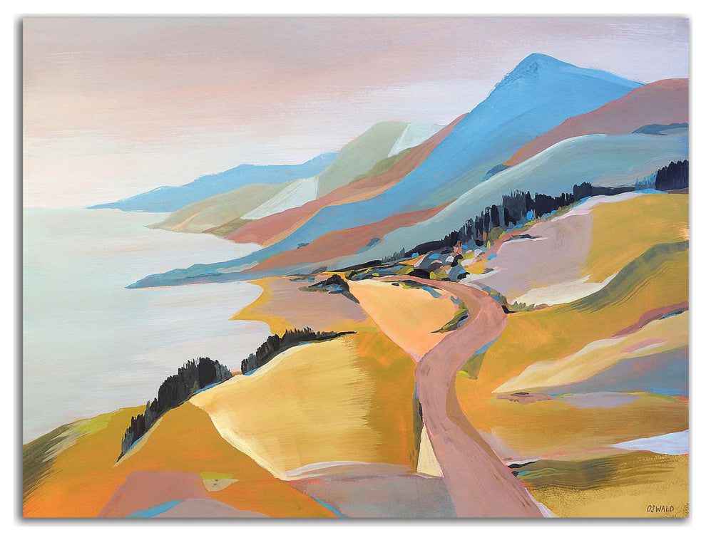 "Monterey to The Sea" by Pete Oswald, Print on Canvas, 32"x24"