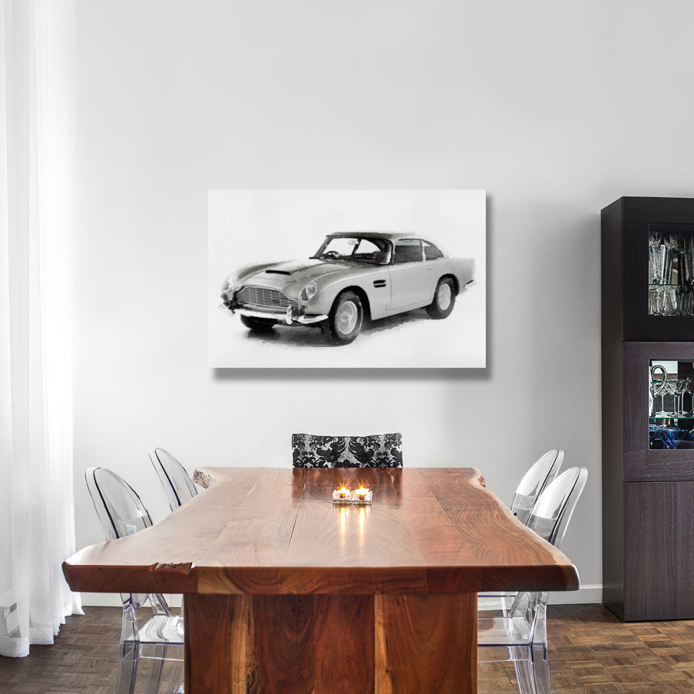 "1964 Aston Martin DB5 Watercolor" Fine Art Print