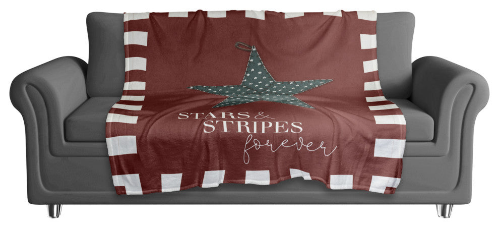 Primitive Star 50"x60" Coral Fleece Blanket