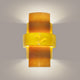 South Beach Wall Sconce, Sunflower Yellow and Tangelo, Bulb Type: E12