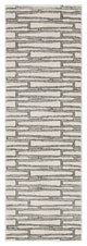 Nourison Nordic 2'' x 6'' Ivory Grey Scandinavian Indoor Rug