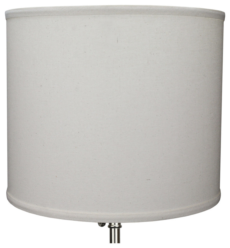 Fenchel Shades 14"x14"x12" Spider Attachment Drum Lamp Shade, Linen Beige