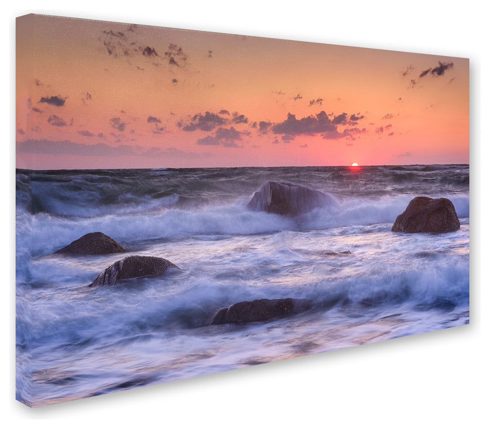 Michael Blanchette Photography ''Raging Surf'' Canvas Art, 19x12