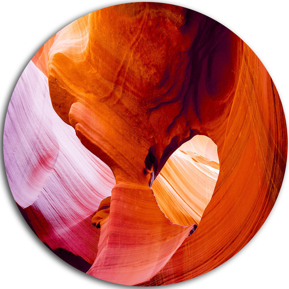 Antelope Canyon Usa, Landscape Photo Round Wall Art, 38"