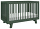 Hudson 3-in-1 Convertible Crib With Toddler Bed Conversion Kit, Forest Green