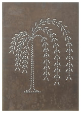 Vertical Willow Panel in Blackened Tin