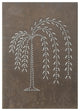 Vertical Willow Panel in Blackened Tin