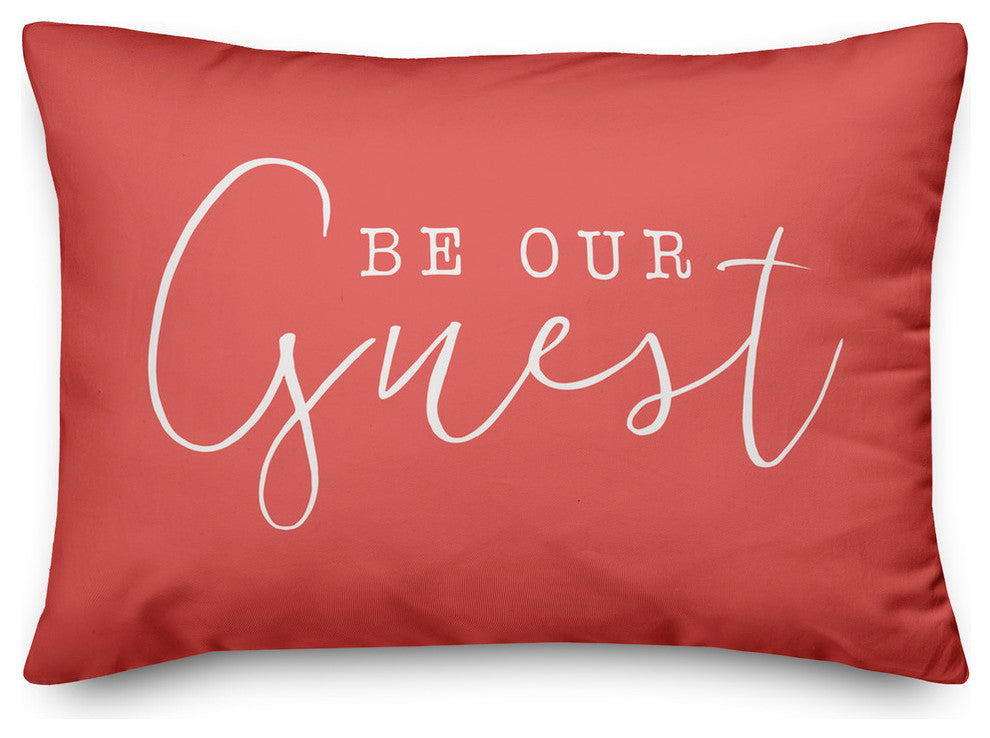 Be Our Guest Outdoor Lumbar Pillow