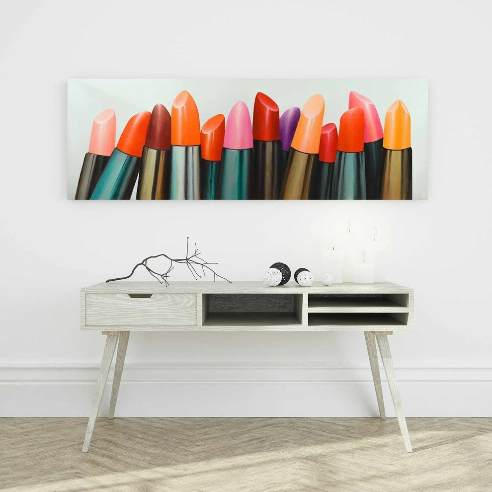 Lipstick Collection For Woman Print on Wrapped Canvas