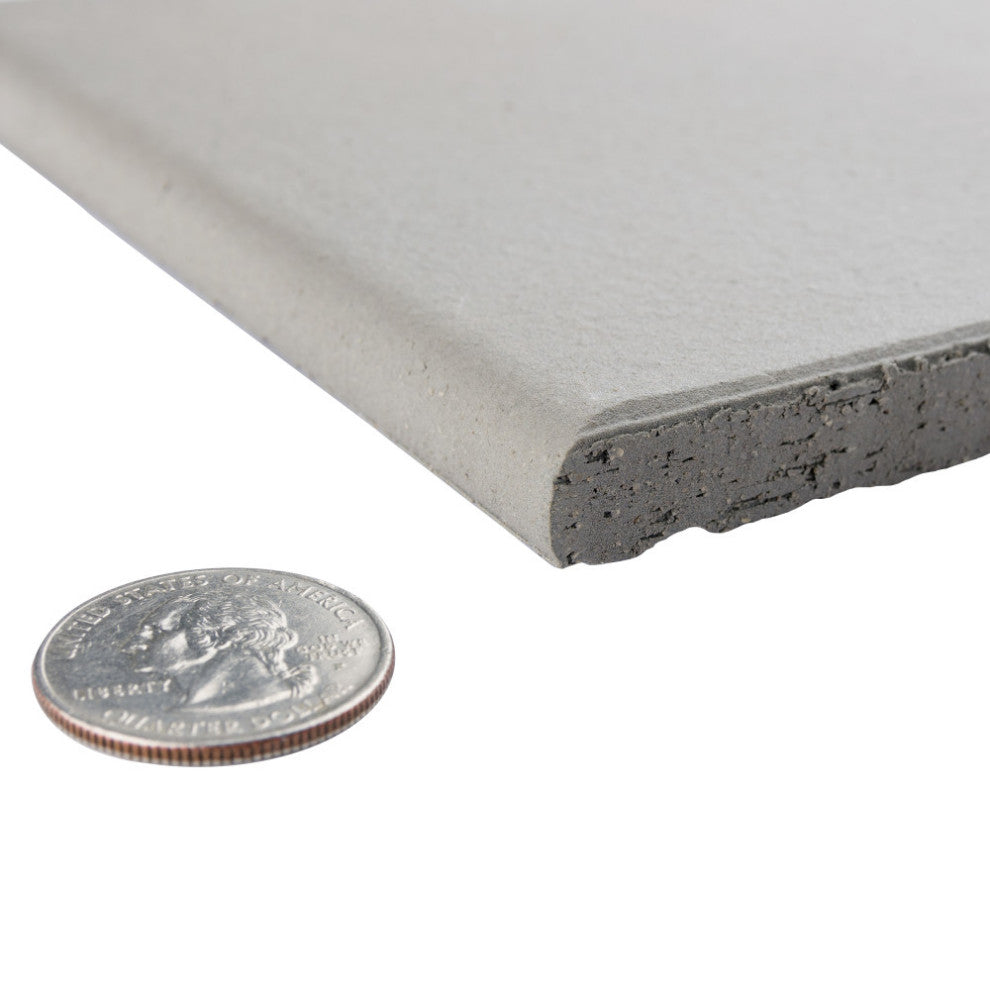Quarry Bullnose Grey Ceramic Floor and Wall Trim