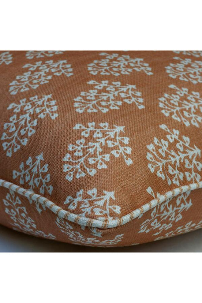 Floral Print Throw Pillow | Andrew Martin Sprig, Orange