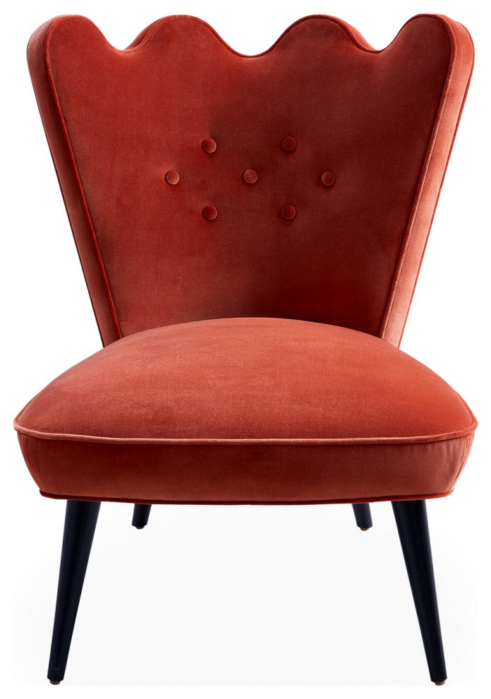 Ripple Slipper Chair, Venice Rust