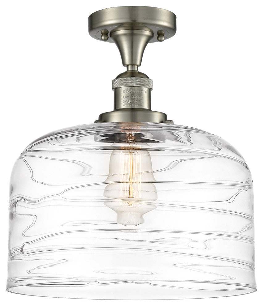 Innovations 517-1CH-SN-G713-L 1-Light Semi-Flush Mount, Brushed Satin Nickel