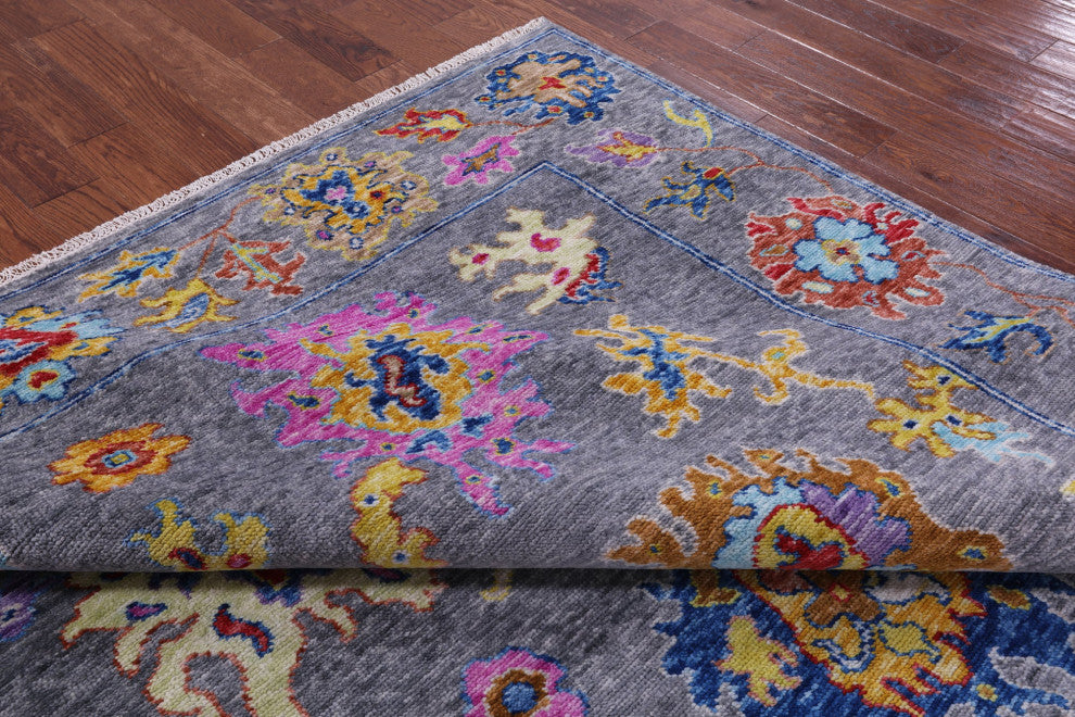 8' 3" X 9' 11" Hand Knotted Turkish Oushak Wool Rug - Q14842