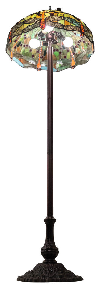 62 High Tiffany Hanginghead Dragonfly Floor Lamp