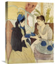 "The Visit 1891" Stretched Canvas Giclee by Mary Cassatt, 17"x22"