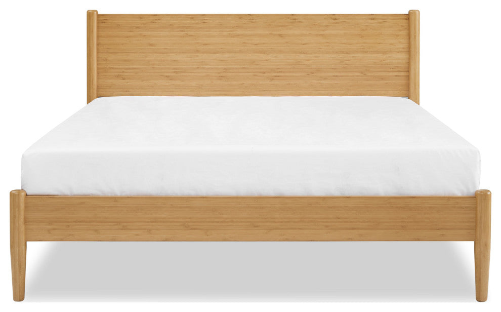 Ria Queen Platform Bed, Caramelized