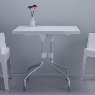Compamia Forza Square Folding Table, White