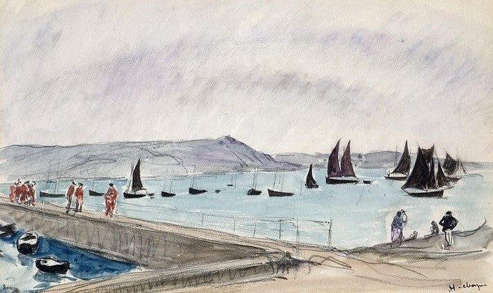 Henri Lebasque Two Boats at Saint Tropez Wrapped Canvas, 18"x27"