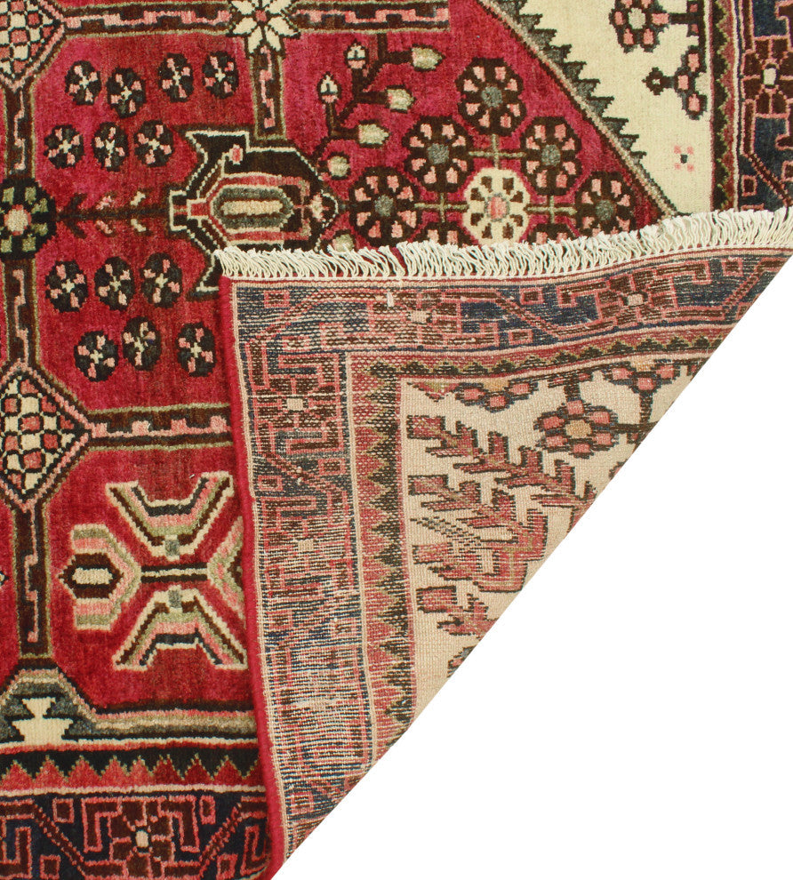 Fine Vintage Distressed Erhan Pink/Ivory Runner, 3'8 x 9'9