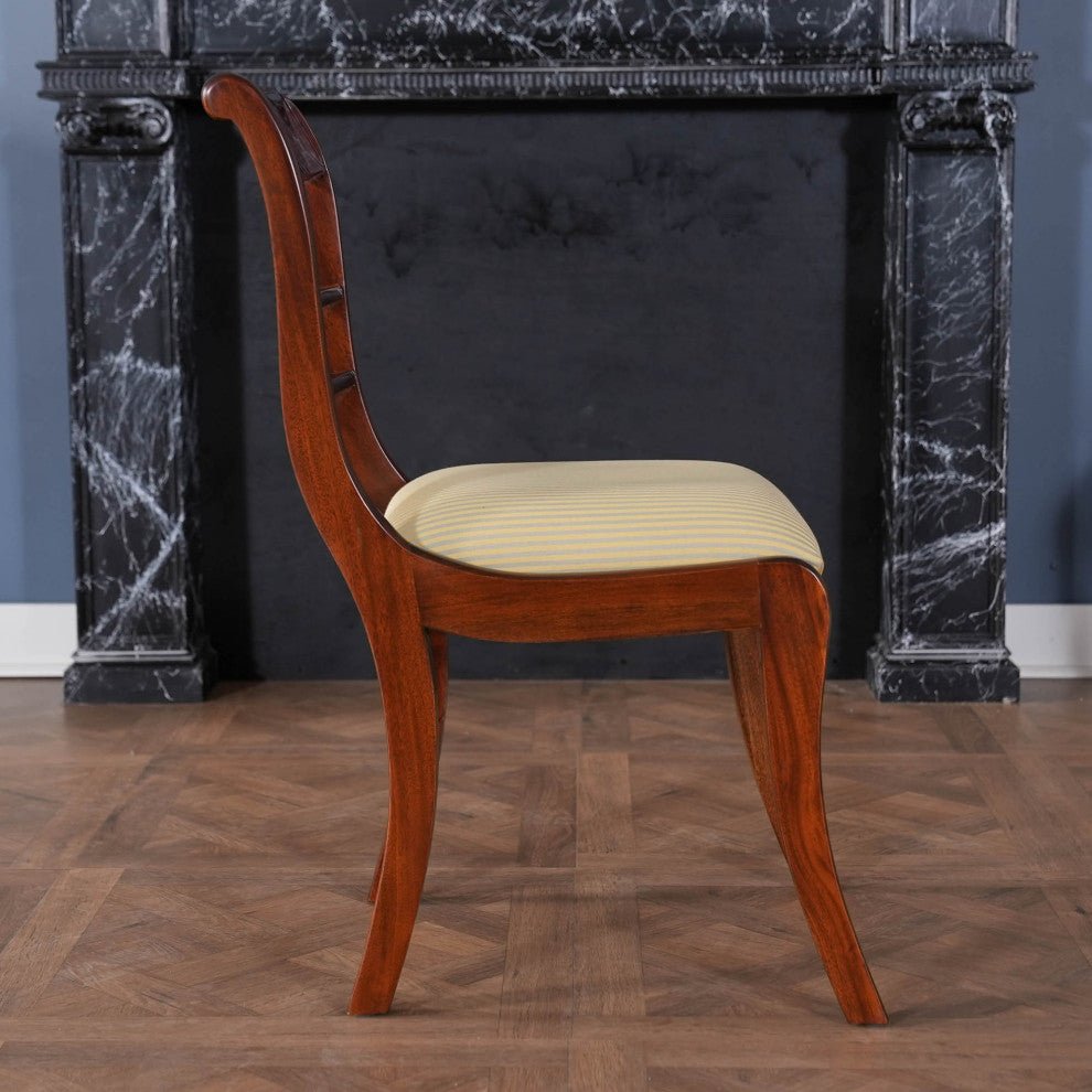 Banded Mahogany Side Chair