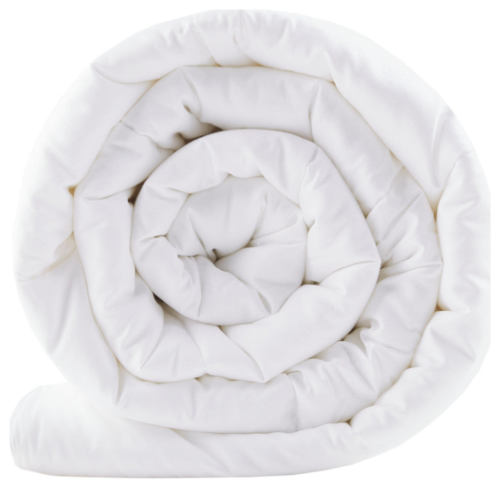 Sleep Philosophy Sateen Double Insertion Comforter, White, Twin