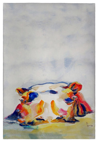 Hippo Guest Towel - Two Sets of Two (4 Total)