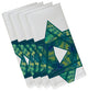 Decorative Holiday Napkin, Set of 4, Teal