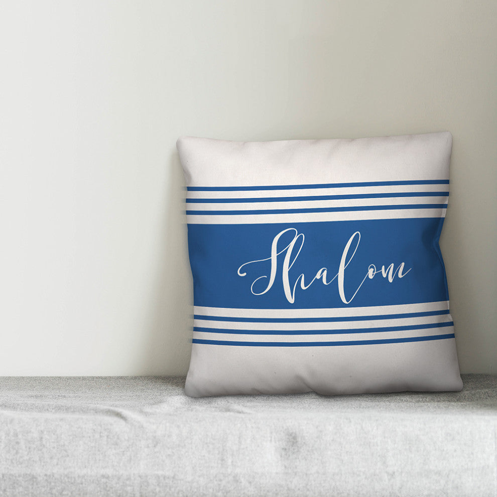 Shalom Stripes 18"x18" Throw Pillow