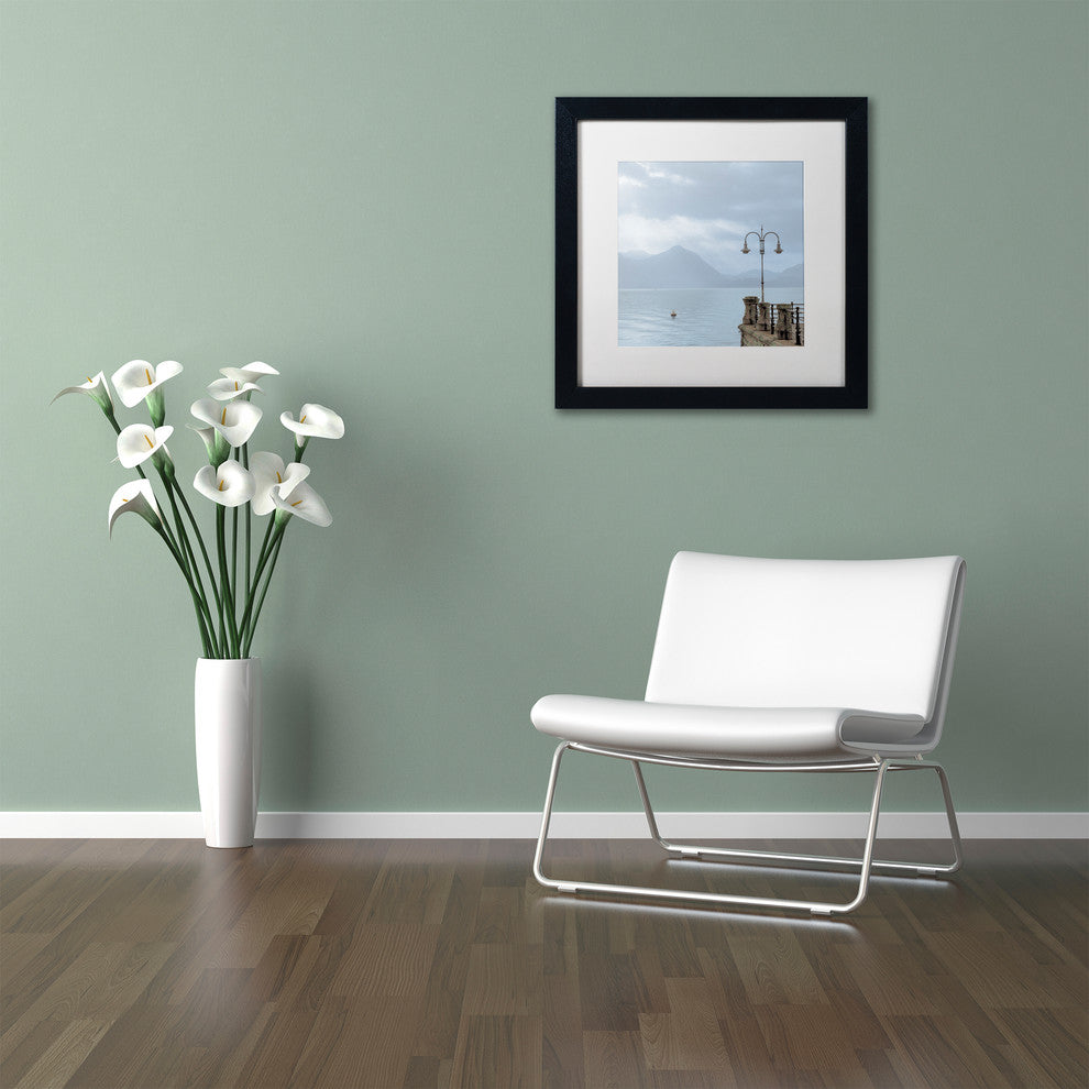 Alan Blaustein ''Lake Vista VIII'' Art, Black Frame, White Mat, 11x11
